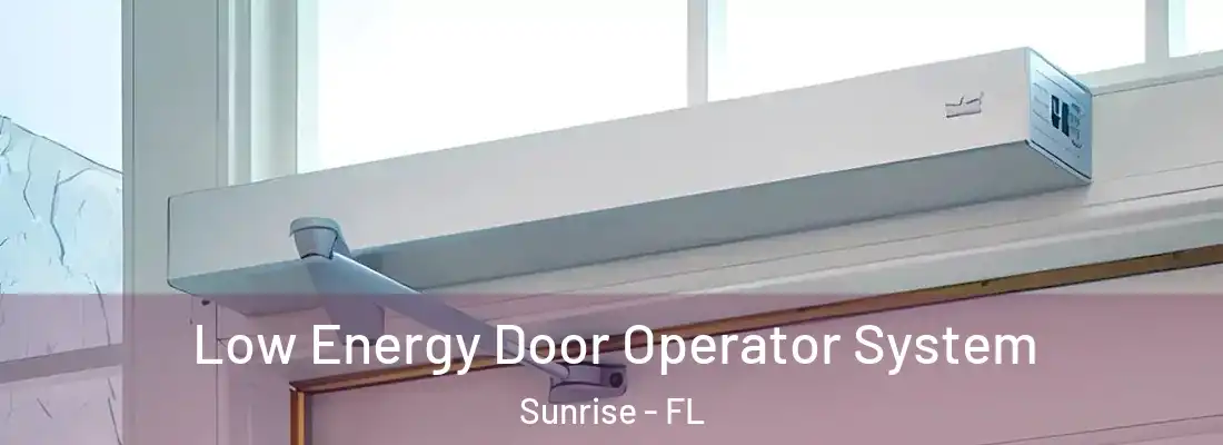  Low Energy Door Operator System Sunrise - FL